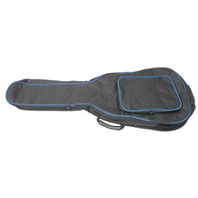 Load image into Gallery viewer, Armor Heavy Padded Black Acoustic Guitar Gig Bag With Blue Piping