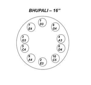 Nataraj Tongue Drum Bhupali Tuning 16"