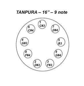 Nataraj Tongue Drum Tanpura Tuning 16"
