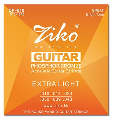 Ziko Extra Light Phosphor Bronze Acoustic Guitar Strings