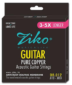 Ziko Light Pure Copper Acoustic Guitar Strings