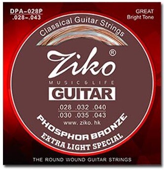 Ziko Extra Light Special Phosphor Bronze Classical Guitar Strings