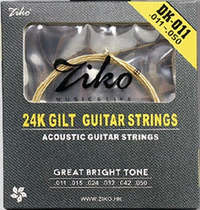 Ziko Custom Light Gold Plated Acoustic Guitar Strings