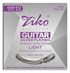 Ziko Light Silver Plated Acoustic Guitar Strings